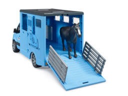 Bruder MB Sprinter Vůz pro přepravu zvířat s figurkou koně 1:16 